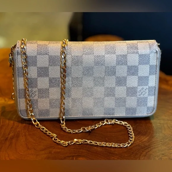 Louis Vuitton Damier Azur Zippy Zip Around Organizer Long Wallet xl size - Picture 4 of 15